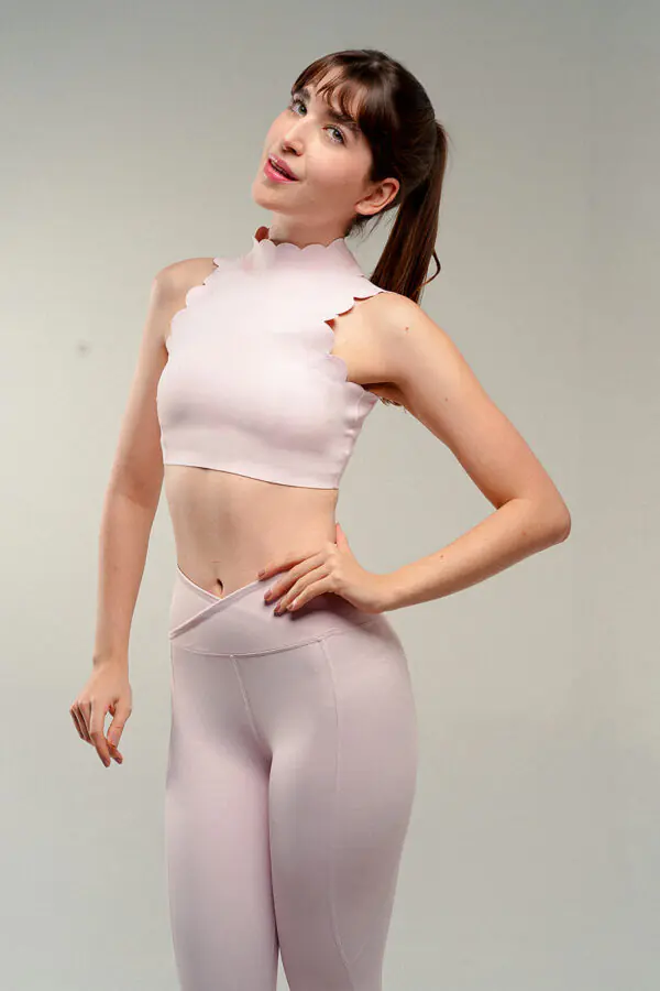 Scallop Halter Blouse